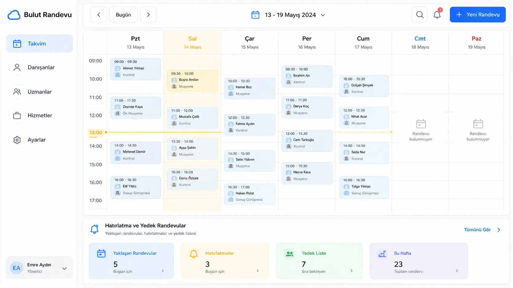 Bulut Randevu kuaför randevu sistemi — bulut tabanlı randevu ve müşteri yönetimi