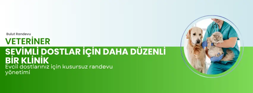 Veteriner kliniği için randevu programı — online randevu, takvim ve müşteri iletişimi tek panelde